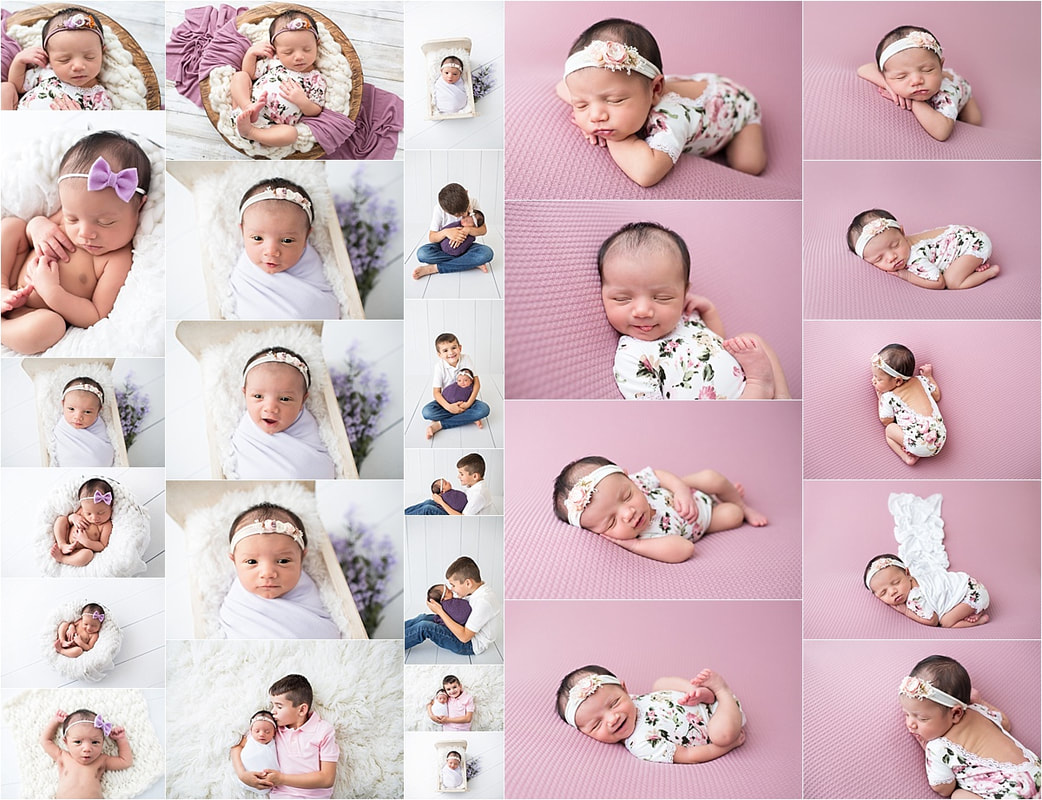 Oklahoma baby girl newborn studio studio photos