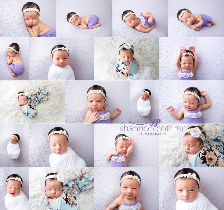 Oklahoma baby girl newborn studio studio portraits