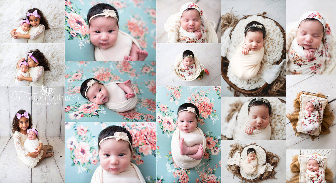 Oklahoma baby girl newborn studio studio portraits