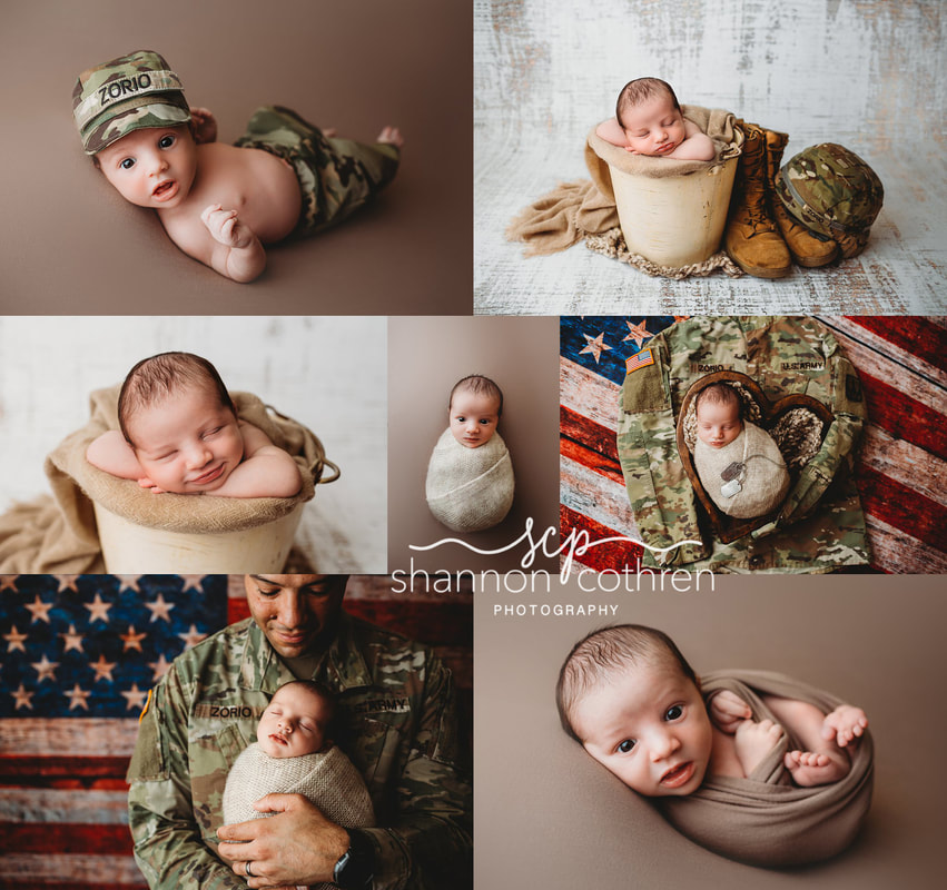 newborn boy, military newborn session, newborn boy portraits, newborn pictures